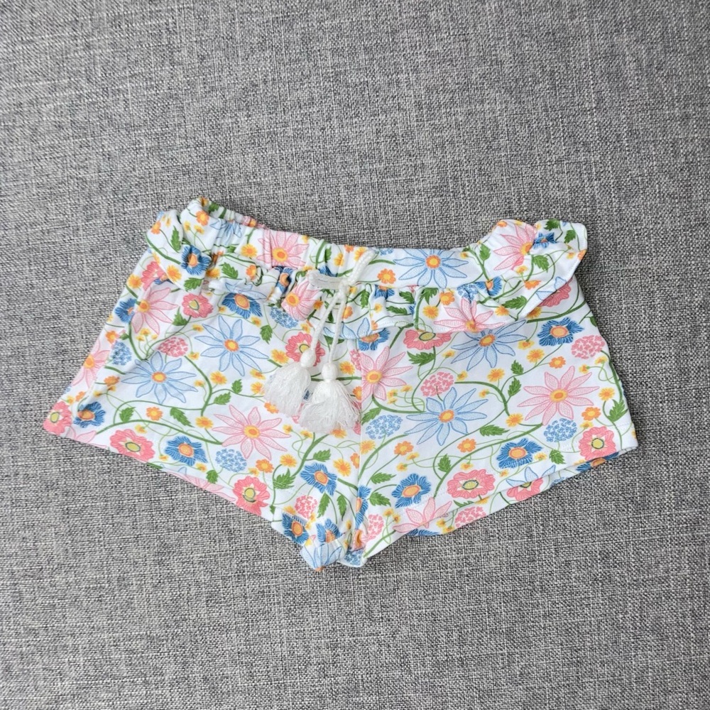 Bella Bliss size 5 floral pima cotton shorts VGUC to be safe